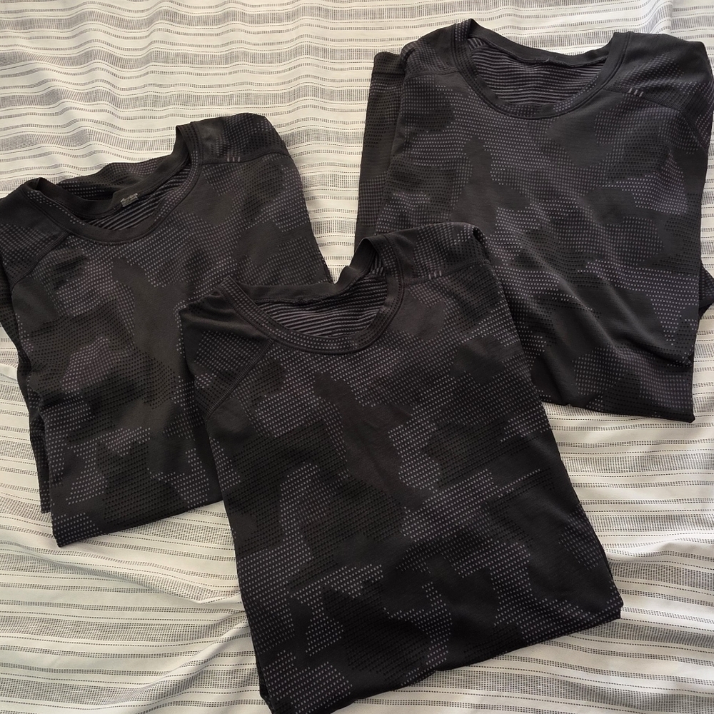 Lululemon Black Camouflage Shirts